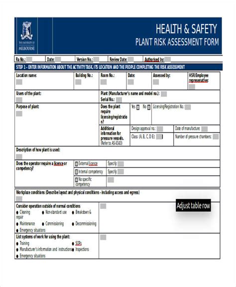 mini digger risk assessment template|Plant Risk Assessment .